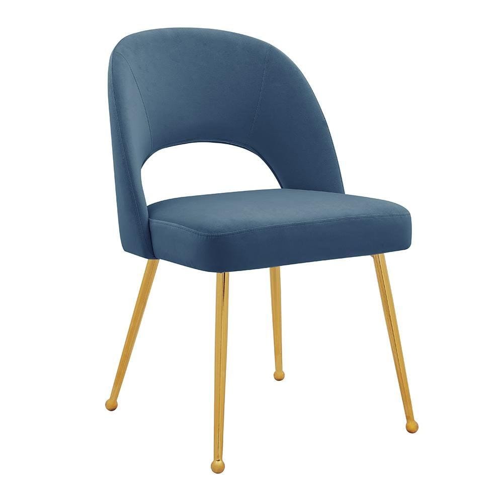 Iconic Home Welburn Velvet Side Dining Chair Set of 2