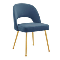 Iconic Home Welburn Velvet Side Dining Chair Set of 2