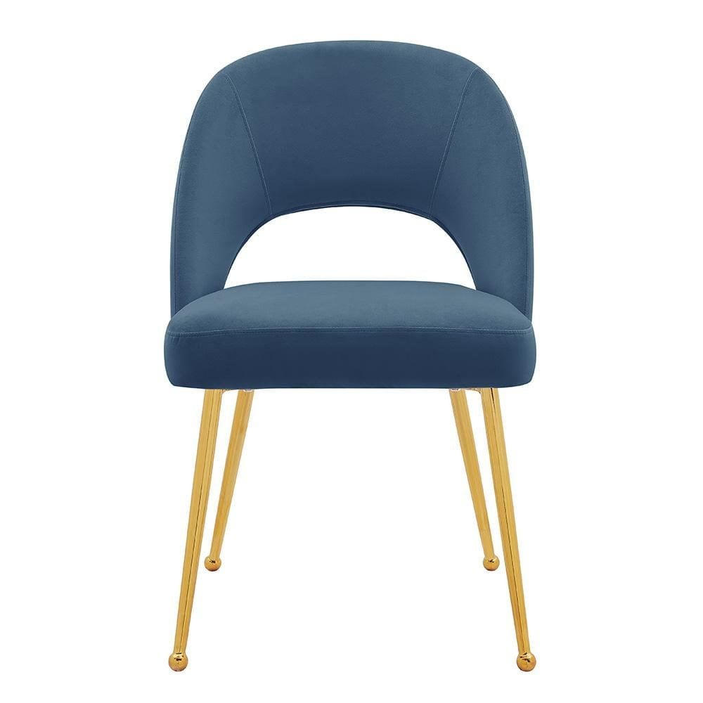 Iconic Home Welburn Velvet Side Dining Chair Set of 2