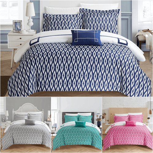 Embroidered Duvet Cover Sets - Chic Home