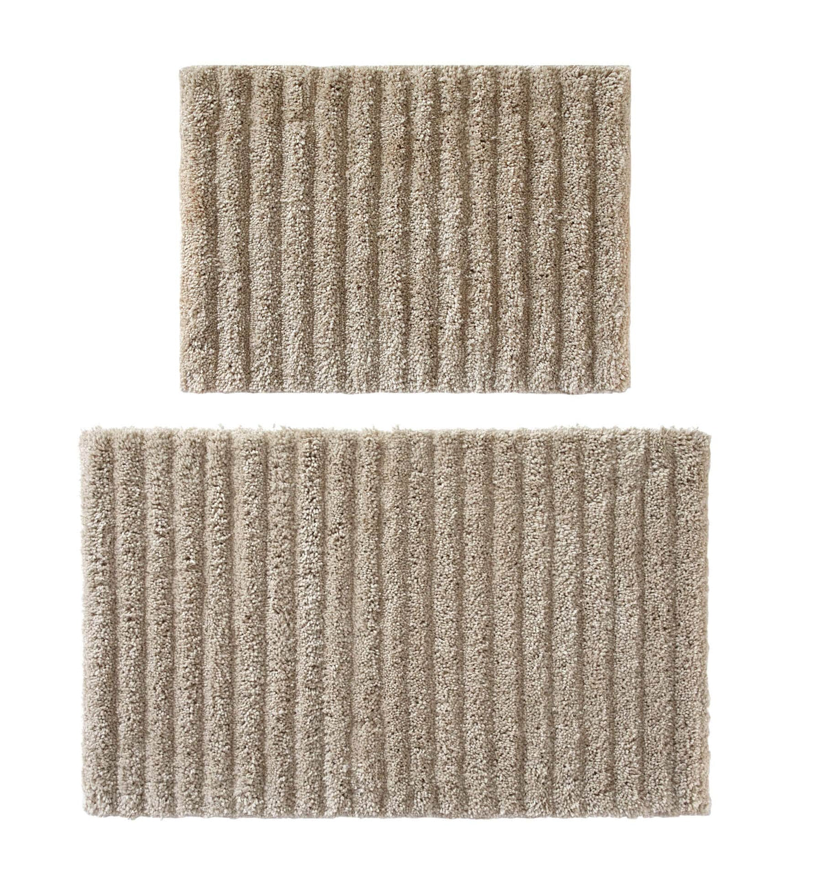 Chic-Home-Tyrion 2 Piece Plush Poly-Cotton Bath Rug Set-