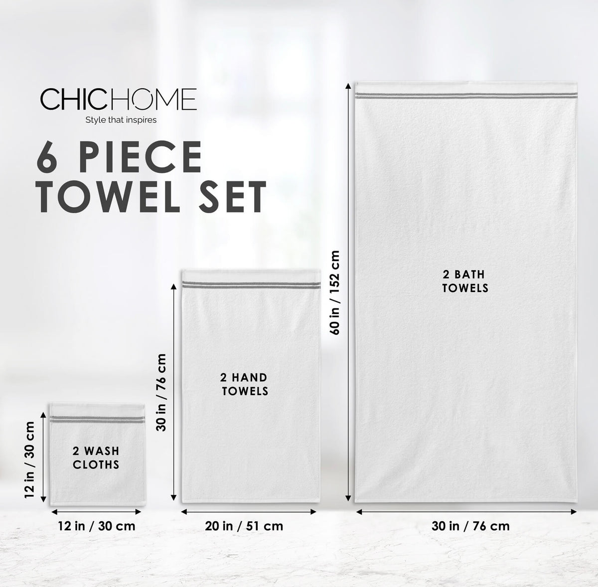 Turkish Kitchen Towels, 6-piece Set