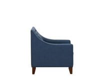 Chic Home Aberdeen Tufted Linen Club Chair Teal