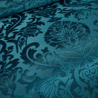 Chic-Home-Athena 5 Piece Jacquard Burnout Velvet Damask Comforter Set-