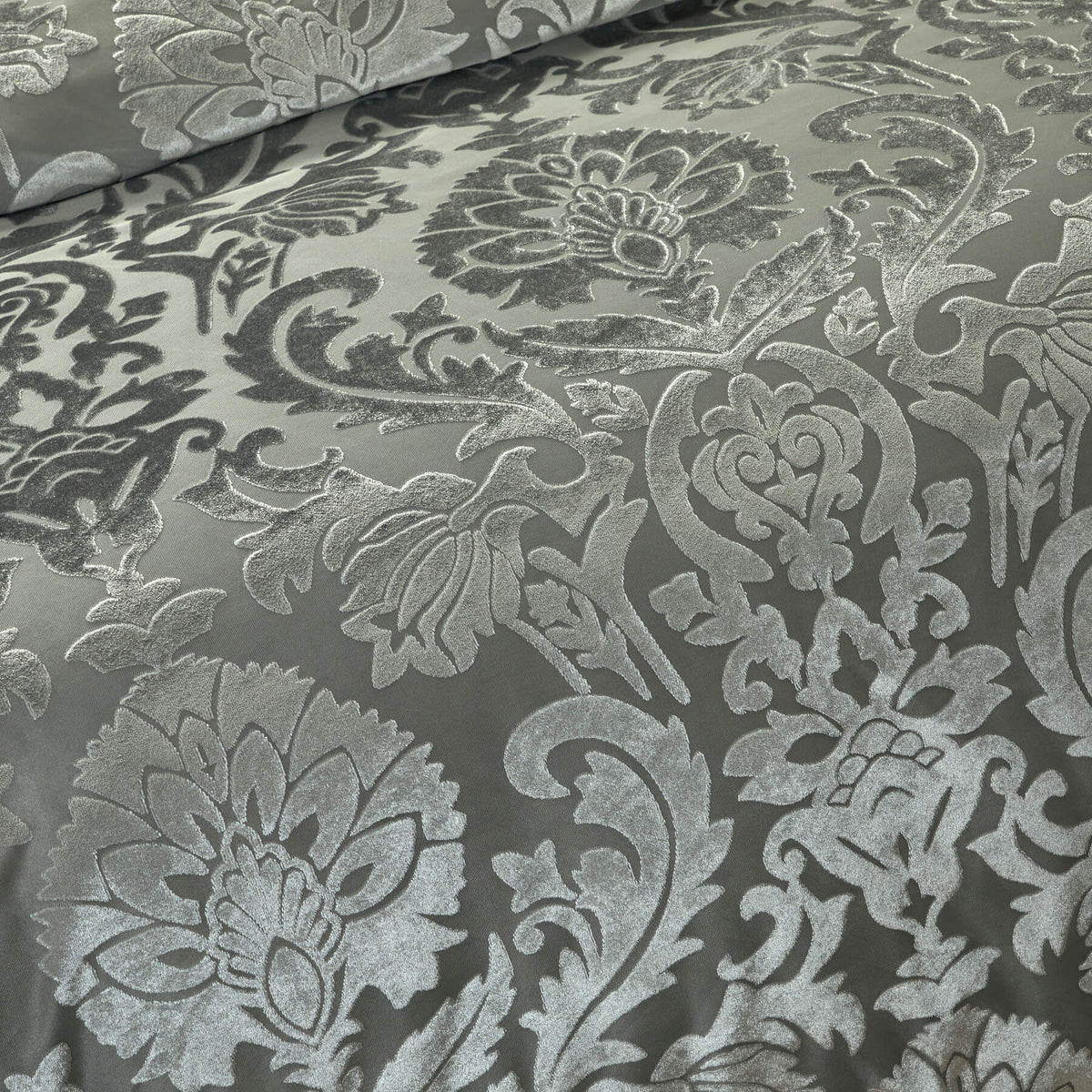 Chic-Home-Athena 5 Piece Jacquard Burnout Velvet Damask Comforter Set-