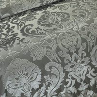 Chic-Home-Athena 5 Piece Jacquard Burnout Velvet Damask Comforter Set-