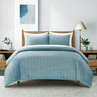 Chic Home Castiel 3 Piece Velvet Quilt Set Blue