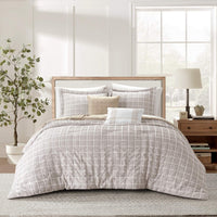 Chic Home Christine 9 Piece Sherpa Textured Comforter Set - Taupe