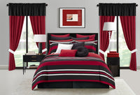 Chic Home Heniemo 30 Piece Striped Comforter Set 