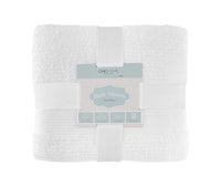 Chic Home Jacquard Turkish Cotton Bath Sheet Towel 2 Piece Set-White