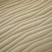 Chic Home Kyrie 3 Piece Stitched Wavy Quilt Set Taupe