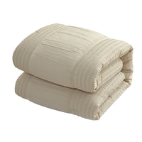 Chic Home Leona 5 Piece Pleated Seersucker Comforter Set-