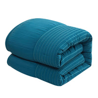 Chic Home Leona 5 Piece Pleated Seersucker Comforter Set-