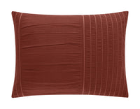 Chic Home Leona 5 Piece Pleated Seersucker Comforter Set-