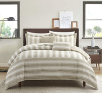 Chic-Home-Lydia 5 Piece Chenille Comforter Set-Queen