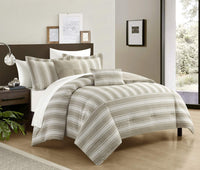 Chic-Home-Lydia 5 Piece Chenille Comforter Set-