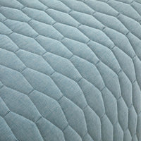 Chic Home Nyla 3 Piece Geometric Quilt Set Blue