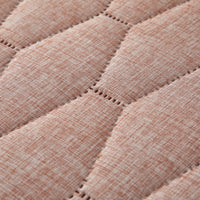 Chic Home Nyla 3 Piece Geometric Quilt Set Brick