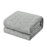 Chic Home Nyla 3 Piece Geometric Quilt Set Grey