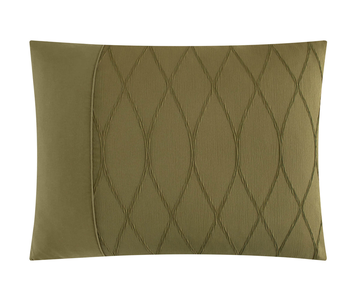 Chic Home Ophelia 9 Piece Textured Jacquard Comforter Set - Green