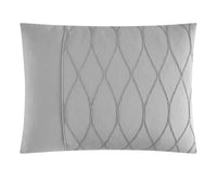 Chic Home Ophelia 9 Piece Textured Jacquard Comforter Set - Grey
