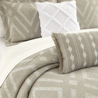 Chic-Home-Priam 5 Piece Chenille Jacquard Comforter Set-