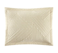 Chic Home Sianna 3 Piece Geometric Quilt Set Beige