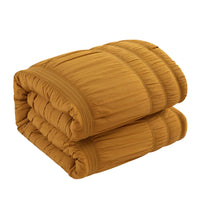 Chic Home Thalia 5 Piece Ruffled Striped Comforter Set-