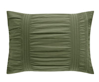 Chic Home Thalia 5 Piece Ruffled Striped Comforter Set-
