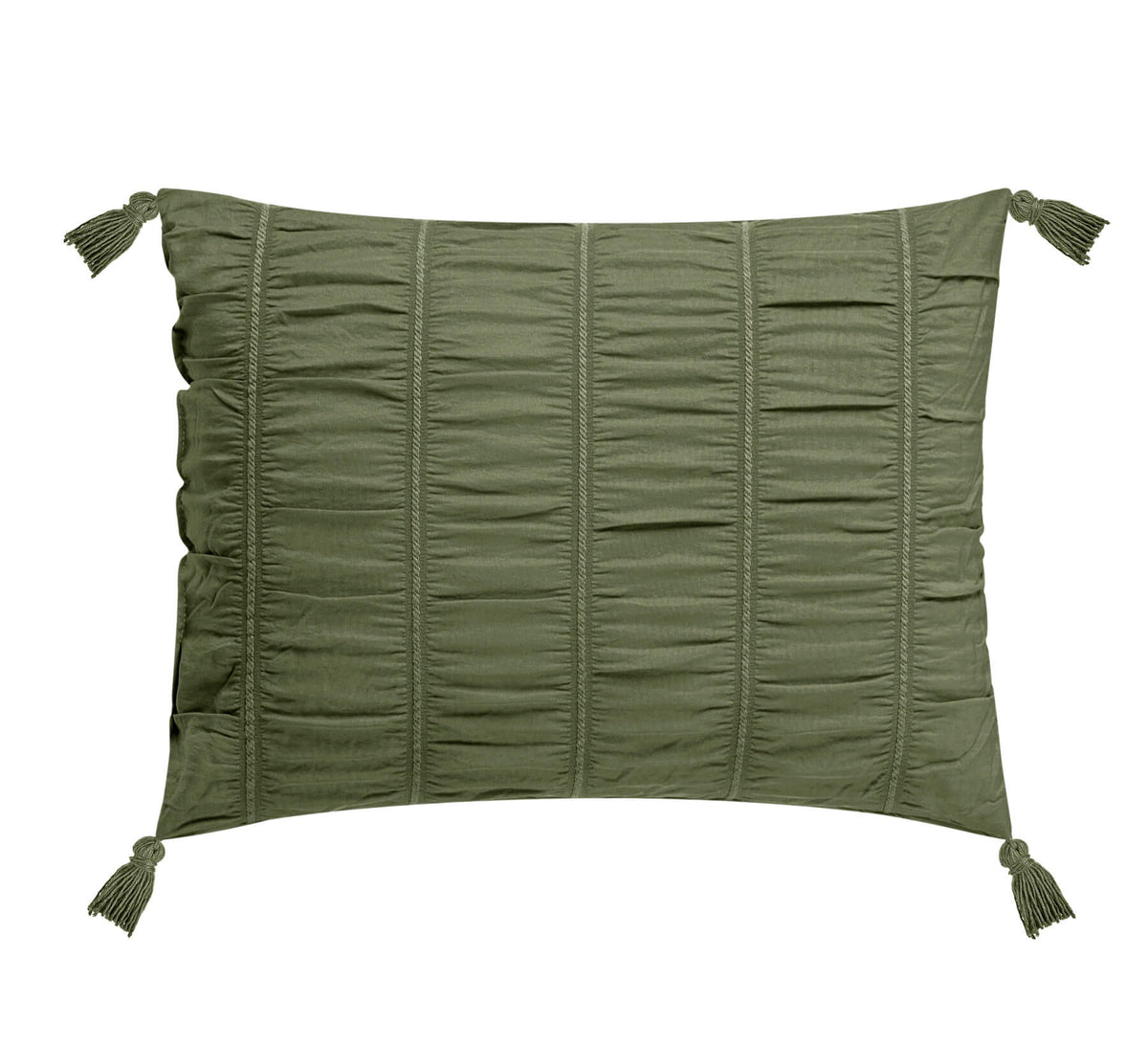 Chic Home Thalia 5 Piece Ruffled Striped Comforter Set-