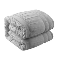 Chic Home Thalia 5 Piece Ruffled Striped Comforter Set-