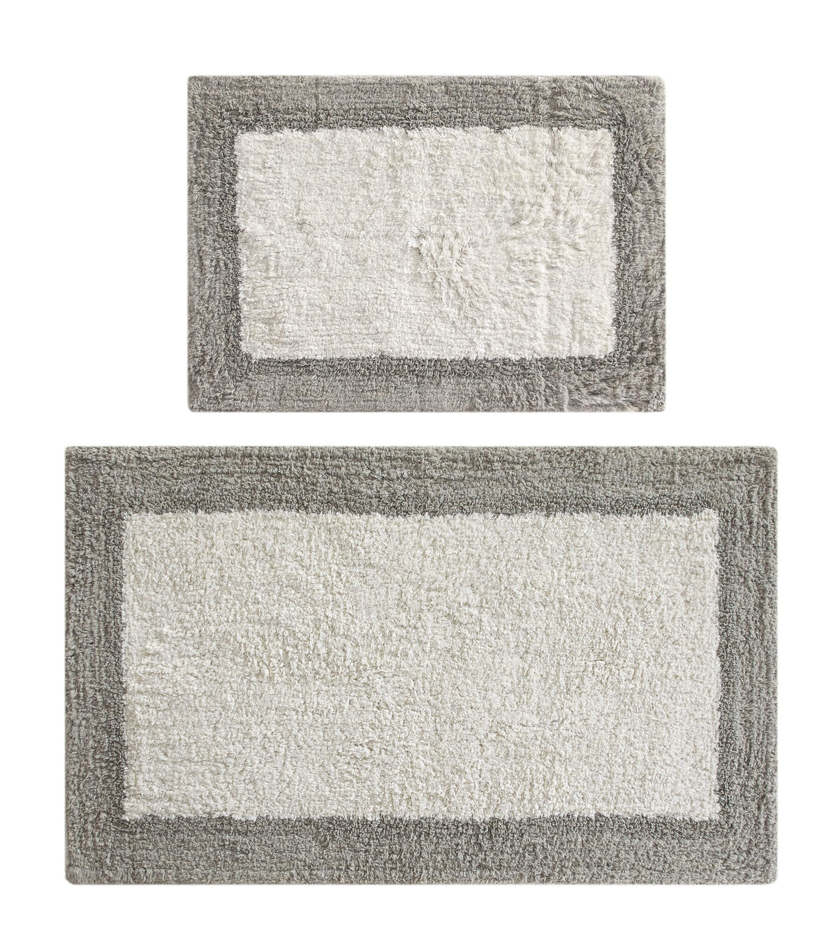 Chic-Home-Laudine 2 Piece Plush Cotton Bathroom Rug Set-