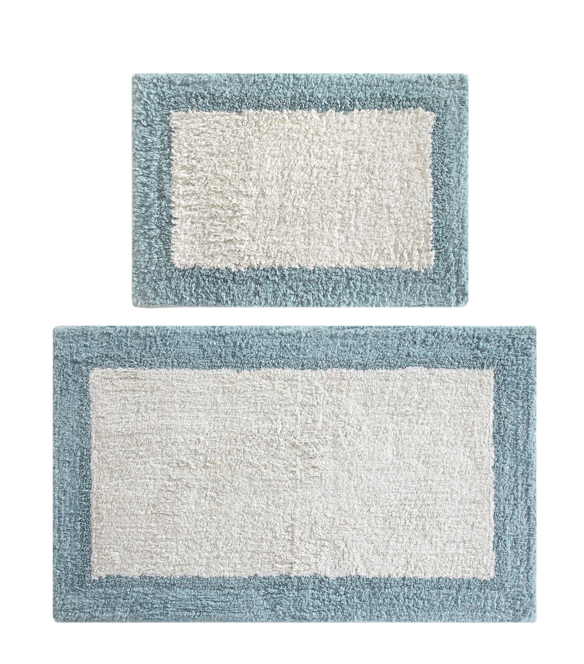 Chic-Home-Laudine 2 Piece Plush Cotton Bathroom Rug Set-