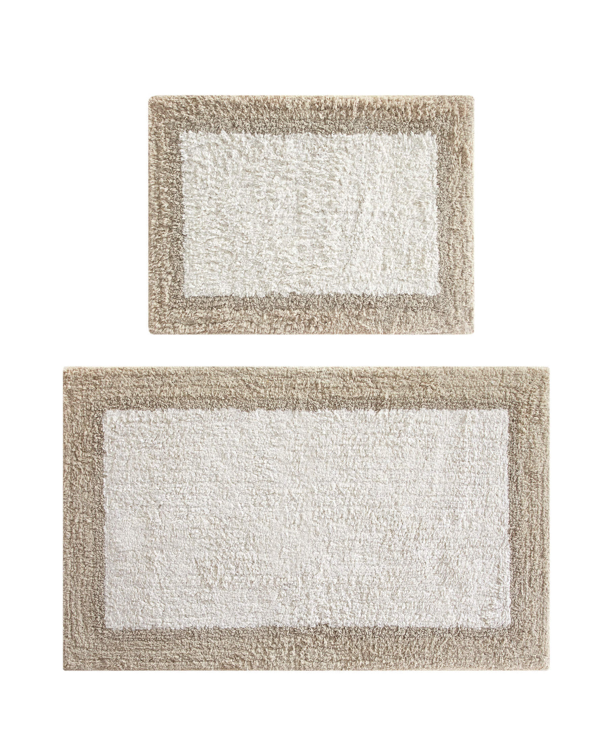 Chic-Home-Laudine 2 Piece Plush Cotton Bathroom Rug Set-