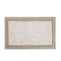 Chic-Home-Laudine Two-Tone Plush Cotton Large Bathroom Rug-