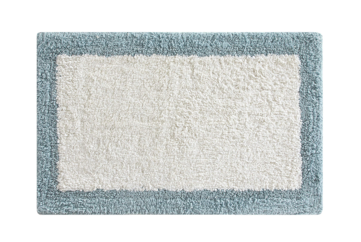 Chic-Home-Laudine Two-Tone Plush Cotton Large Bathroom Rug-