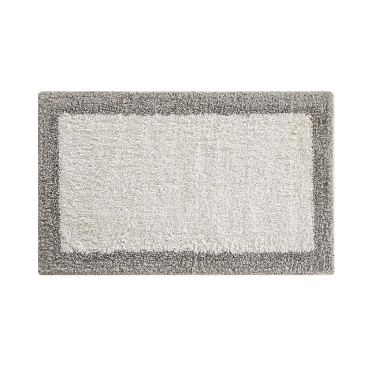 Chic-Home-Laudine Two-Tone Plush Cotton Large Bathroom Rug-