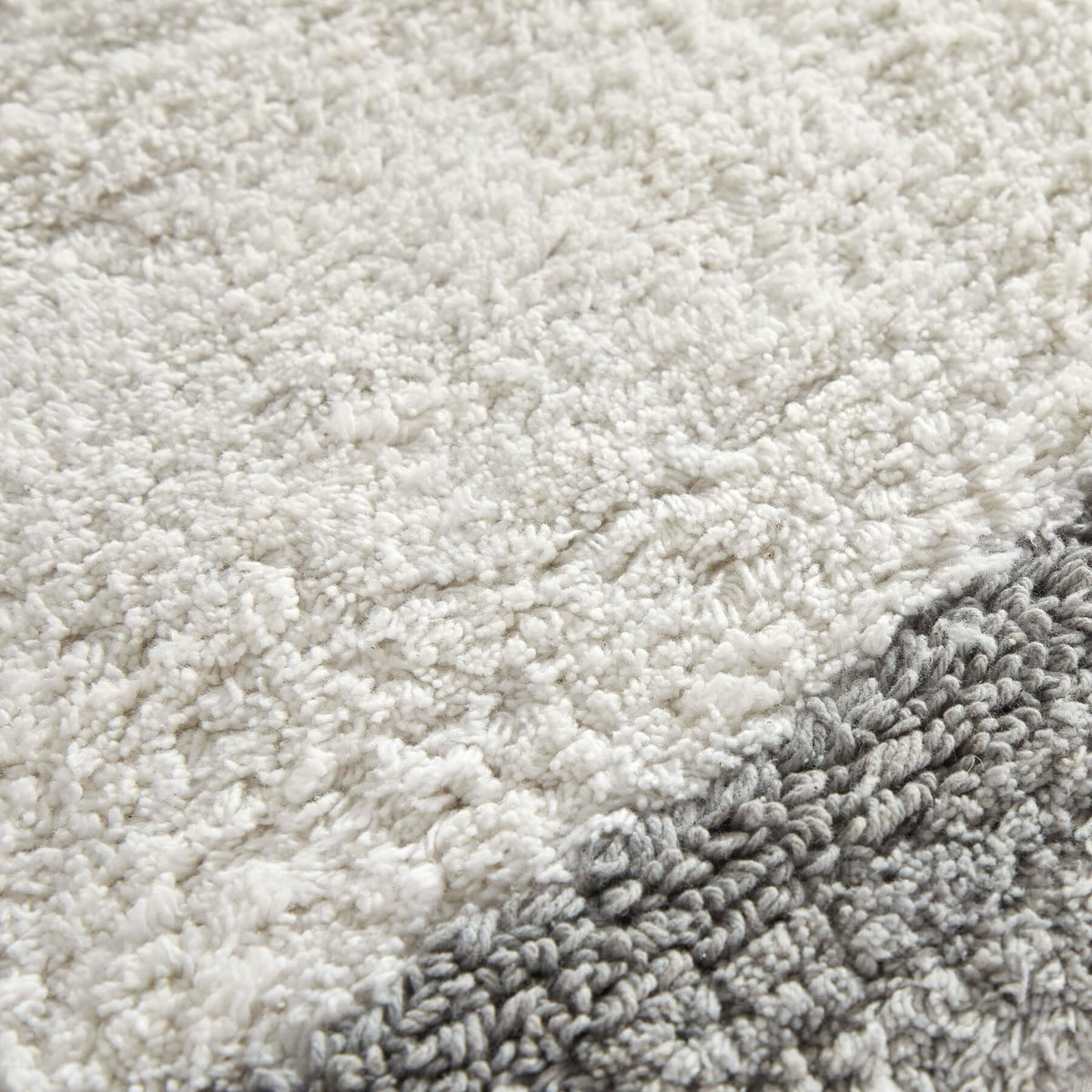 Chic-Home-Laudine Two-Tone Plush Cotton Large Bathroom Rug-