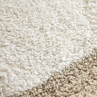 Chic-Home-Laudine Two-Tone Plush Cotton Large Bathroom Rug-