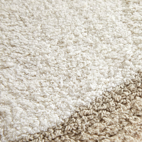 Chic-Home-Laudine Two-Tone Plush Cotton Large Bathroom Rug-