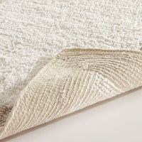 Chic-Home-Laudine Two-Tone Plush Cotton Large Bathroom Rug-