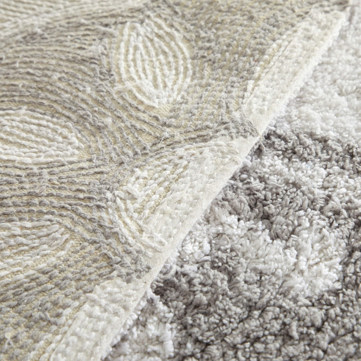 Chic-Home-Sarabi Plush Tufted Cotton Large Bathroom Rug-