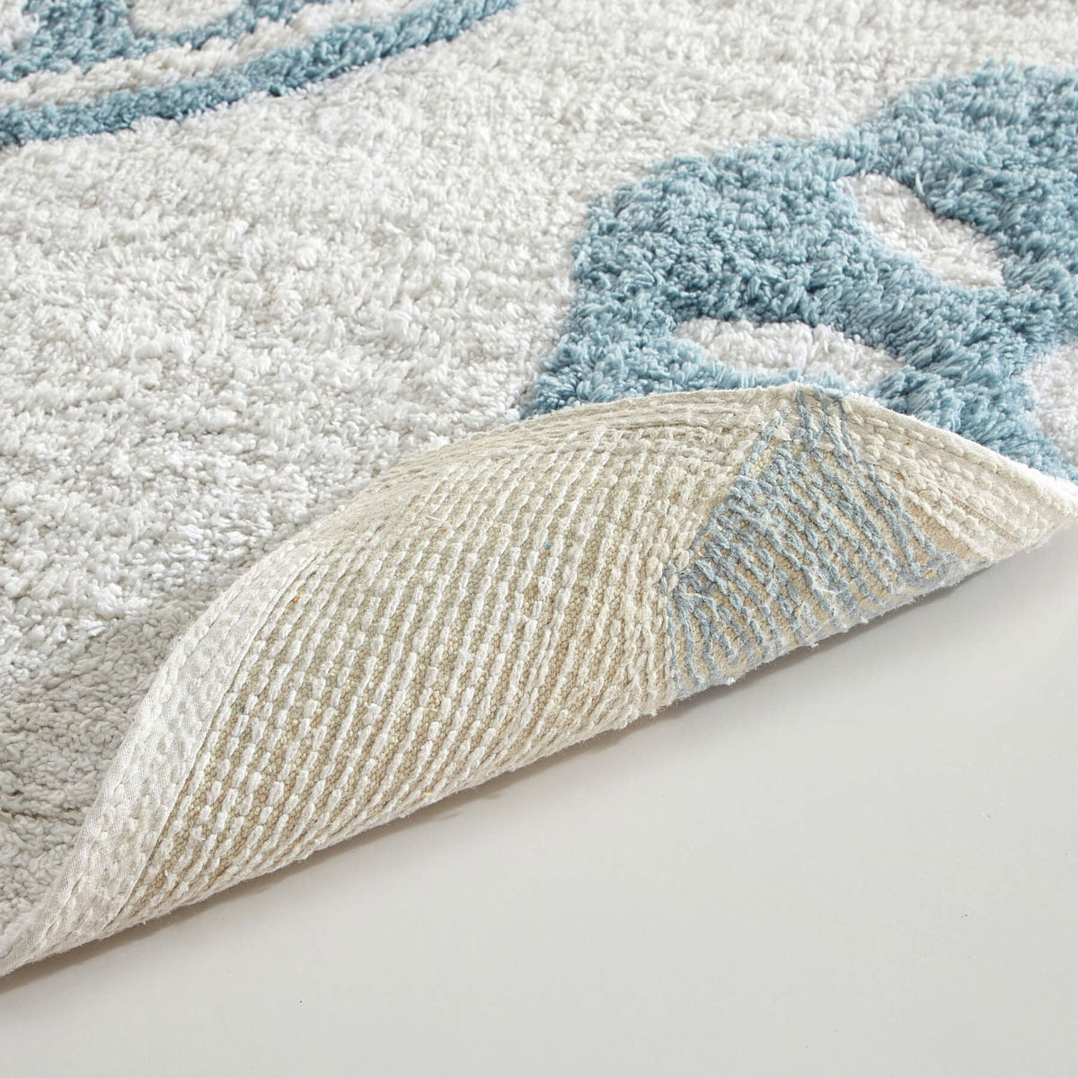 Chic-Home-Sarabi Plush Tufted Cotton Large Bathroom Rug-