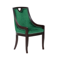Iconic Home Owen Velvet Dining Chair Green