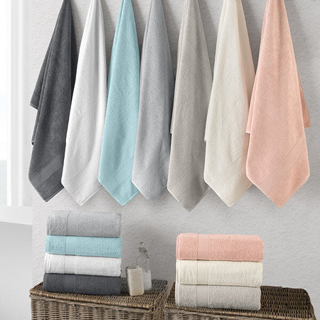 Chic Home Dobby Border Turkish Cotton Towels