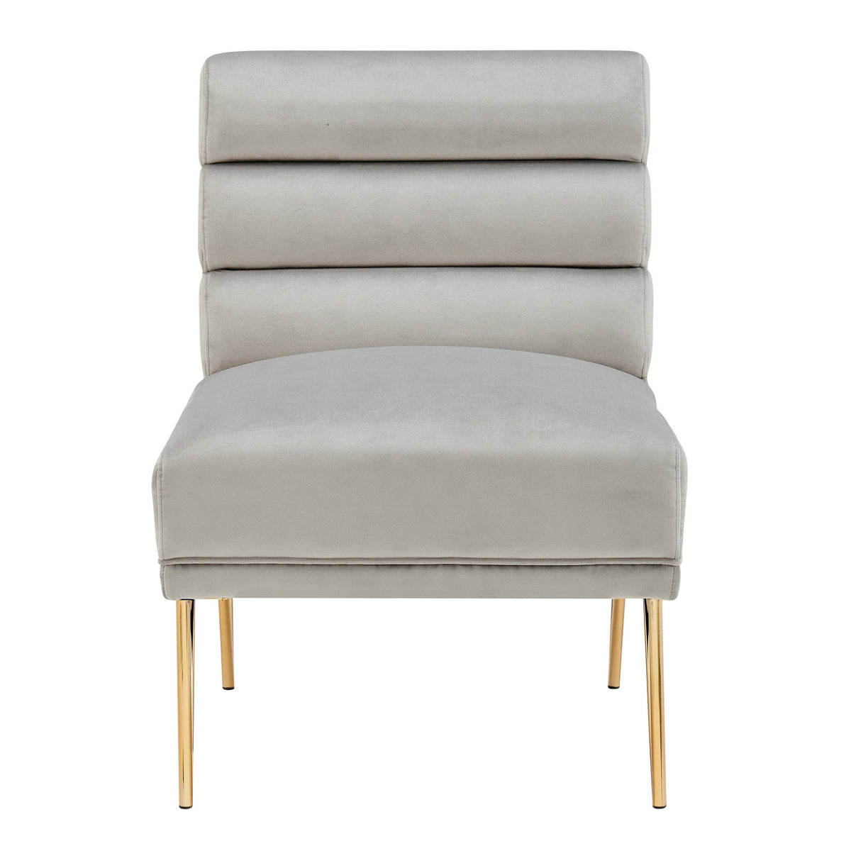 Iconic Home Cali Velvet Slipper Accent Chair 