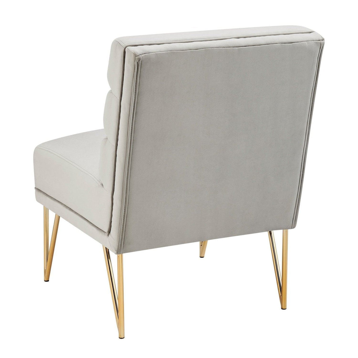 Iconic Home Cali Velvet Slipper Accent Chair 