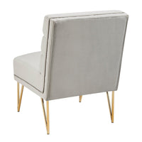Iconic Home Cali Velvet Slipper Accent Chair 