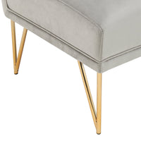 Iconic Home Cali Velvet Slipper Accent Chair 