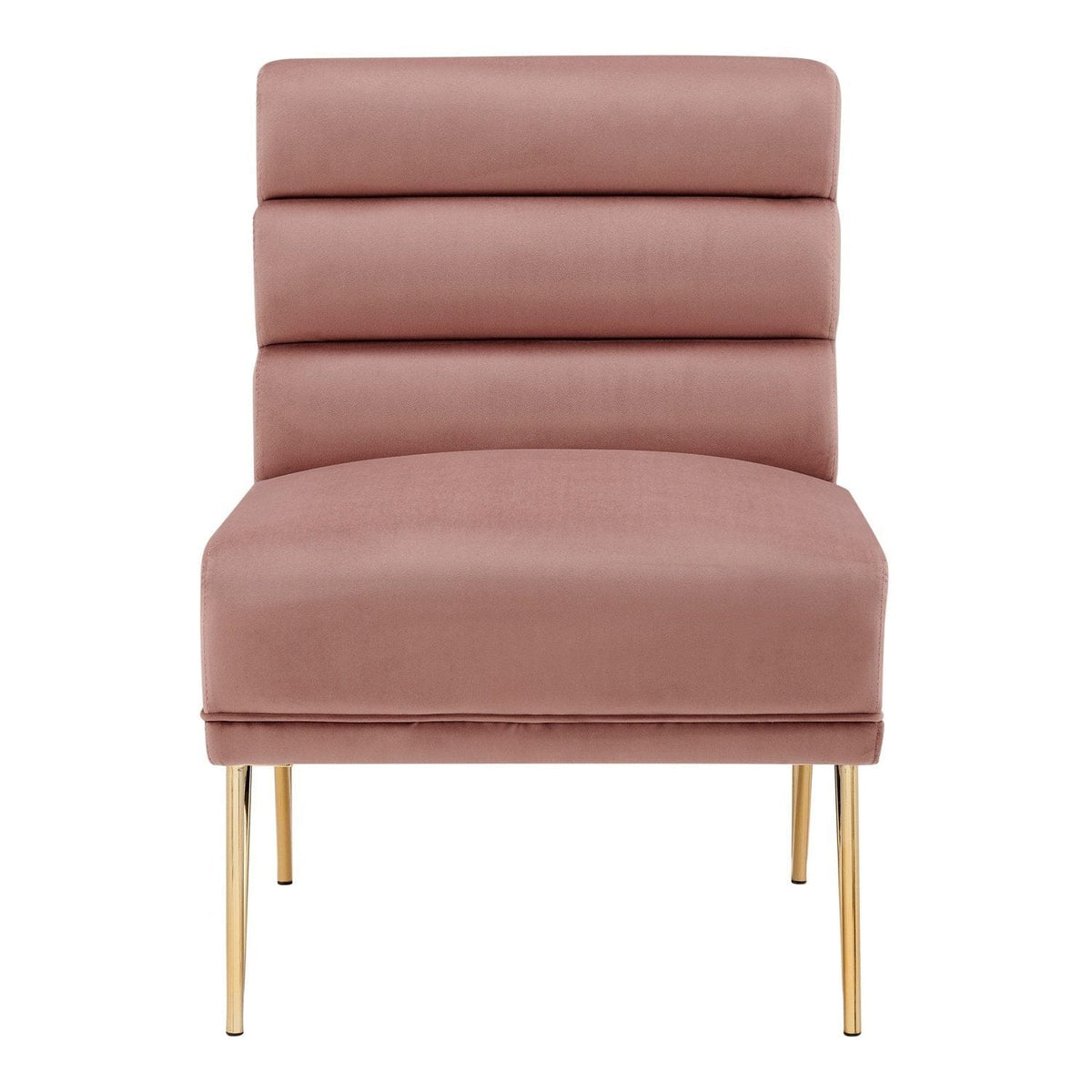 Iconic Home Cali Velvet Slipper Accent Chair 